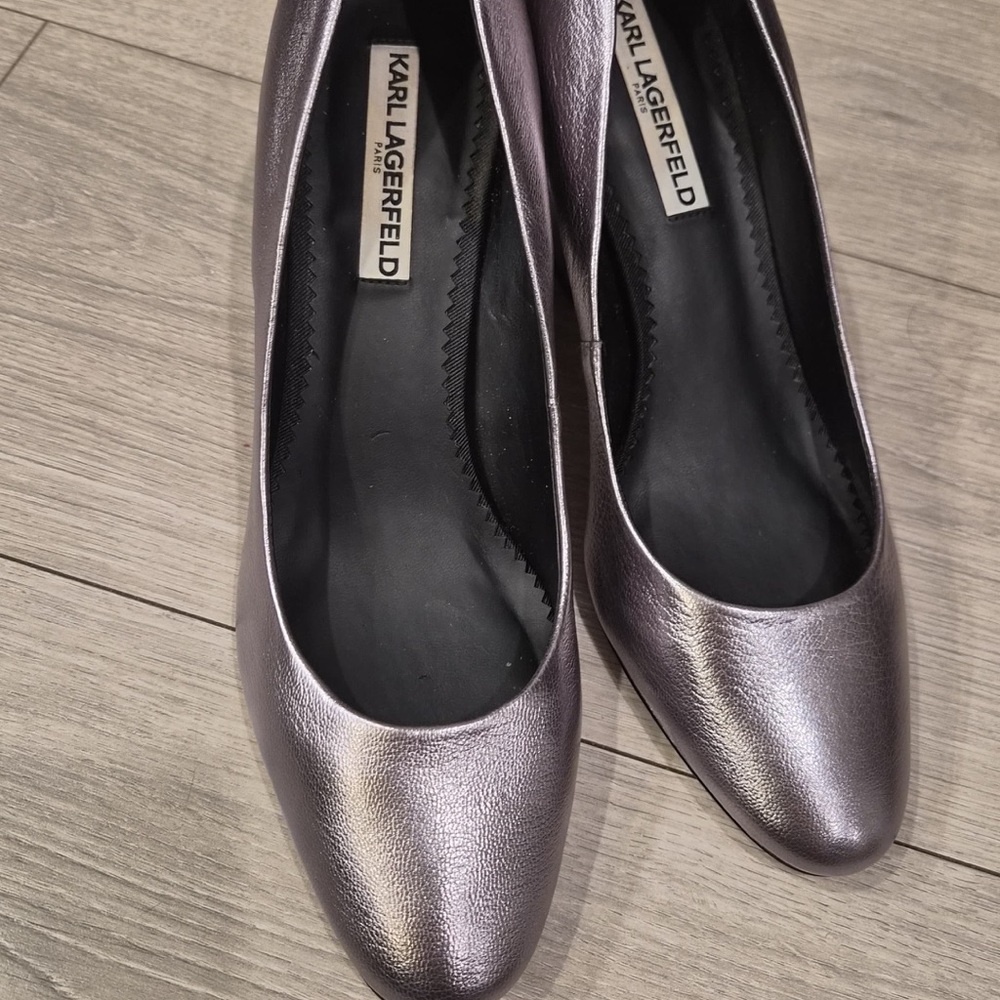 Karl Lagerfeld Women's Silver Heels